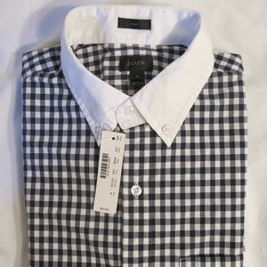 J.Crew Men's Slim Shirt Navy Gingham XS S M L XL